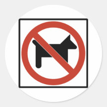 Chien n'a pas laissé/aucun animal familier signe d autocollants