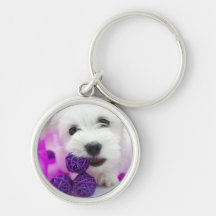 Chien rigolo porte-clefs