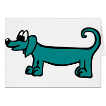Chien - teckel cartes de vœux