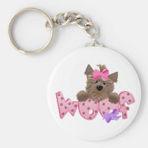 Chien Woof de Yorkie Porte-clé