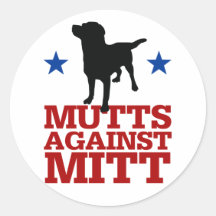 Chiens contre le gant autocollants