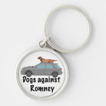 Chiens contre Romney Porte-clefs