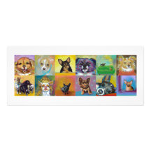 Chiens féroces et fiers d'amusement d'art de chiwa invitations personnalisées