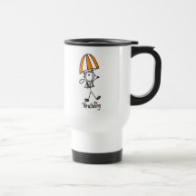 Chiffre de parachutage de bâton tasse à café
