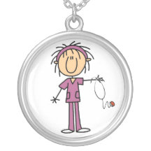 Chiffre femelle blanc T-shirts et cadeaux de bâton Collier Personnalisé