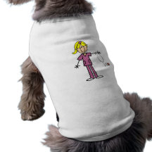 Chiffre femelle blond T-shirts de bâton d'infirmiè Manteaux Pour Toutous