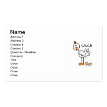 Chiffre T-shirts et cadeaux de bâton de poulet Modèles De Cartes De Visite