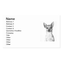 Chihuahua Art Business Card Template