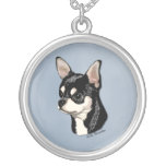 Chihuahua Black & Tan Necklace