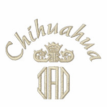 Chihuahua Dad Gifts Embroidered Polo Shirt