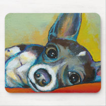Chihuahua dog art - adorable fun portrait painting