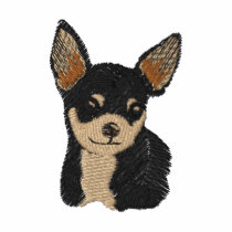 Chihuahua Dog Art Embroidery Shirt
