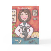 Chihuahua Dog At The Veterinarian Clinic, To A ... Greeting Cards