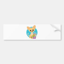 Chihuahua Hanukkah Bumper Sticker