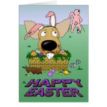 Chihuahua Happy Easter Card