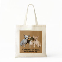 Chihuahua Happy Trio Tote Bag