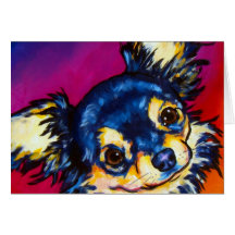 Chihuahua LC black and tan Greeting Card