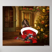 Chihuahua Merry Christmas Poster