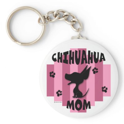 Chihuahua Mom Keychain by NothinButtDogs