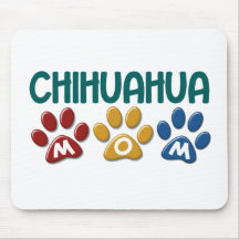 CHIHUAHUA Mom Paw Print 1 Mouse Pads
