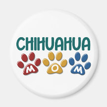 CHIHUAHUA Mom Paw Print 1 Refrigerator Magnets