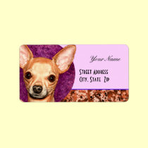 Chihuahua Portrait labels