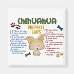 Chihuahua Property Laws 4 Refrigerator Magnets
