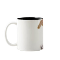Chihuahua puppy in bowl (cropped) coffee mug