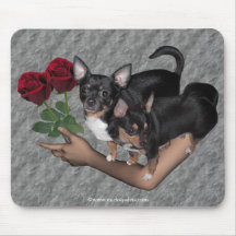 Chihuahua Roses Mousepad