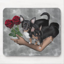 Chihuahua Roses Mousepad
