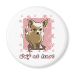 chihuahua wolf at heart magnets
