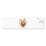 Chihuahua Wreath Bumper Sticker