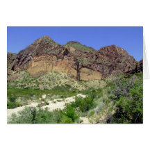 Chihuahuan Desert scene 08 arroya Greeting Card