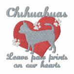 Chihuahuas Leave Paw Prints Pink Women's Polo