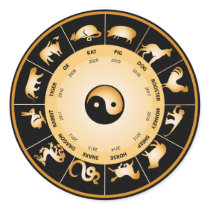 Chiinese Zodiac Wheel Stickers