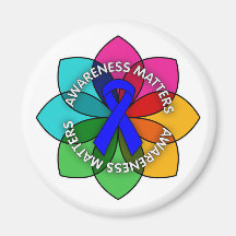Child Abuse Awareness Matters Petals Refrigerator Magnet