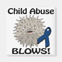 Child Abuse Blows Awareness Design Refrigerator Magnets
