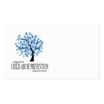 Child Abuse Prevention Tree Business Card Templates