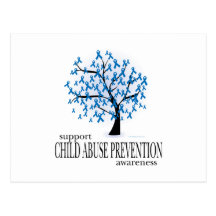 Child Abuse Prevention Tree Post Cards