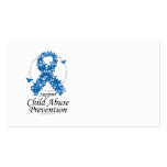 Child Abuse Ribbon of Butterflies Business Card Template