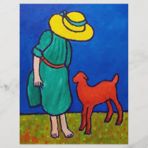 Child and Lamb by Piliero Flyer
