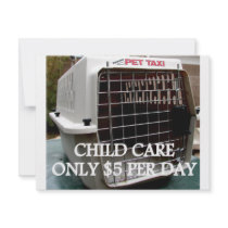 CHILD CARE 2 CUSTOM INVITATION