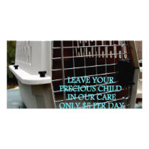 CHILD CARE 4 PHOTO GREETING CARD