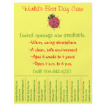 Child care flyer / day care flyer w/ tear-off info