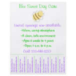 Child care flyer / day care flyer w/ tear-off info