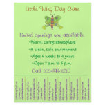 Child care flyer / day care flyer w/ tear-off info
