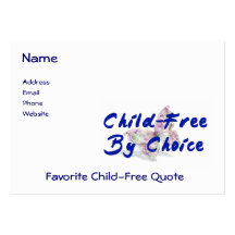 Child-Free Butterfly Business Cards