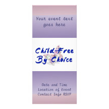 Child-Free Butterfly Personalized Rack Card