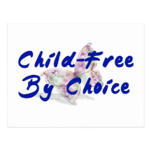 Child-Free Butterfly Postcards