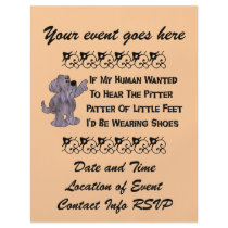 Child-Free Puppy Dog Flyer Design